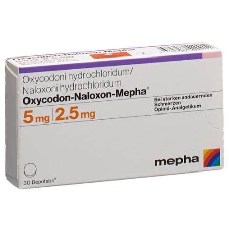 Oxycodon-Naloxon-Mepha Depotabs 5mg/2.5mg 60 pcs - PrimeCare Global
