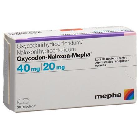 Oxycodon-Naloxon-Mepha Depotabs 40mg/20mg 60 pcs - PrimeCare Global