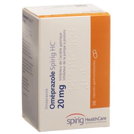Omeprazole Spirig HC Kaps 20 mg Ds 98 pcs - PrimeCare Global