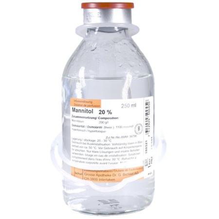 Mannitol Bichsel Inf L&ouml;s 20% 18 glass bottles 250 ml - PrimeCare Global
