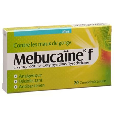 Mebucaine F Lutschtabletten Mint 20 Stk - PrimeCare Global