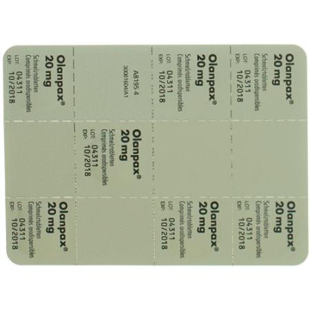 Olanpax Melting Tabl 20 mg 28 pcs - PrimeCare Global