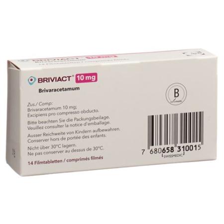 Briviact Filmtablet 10 mg 14 pcs - PrimeCare Global