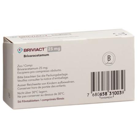 Briviact Filmtablet 25 mg 56 pcs - PrimeCare Global