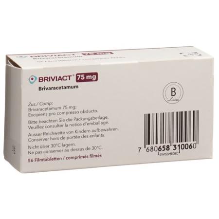 Briviact Filmtablet 75 mg 56 pcs - PrimeCare Global