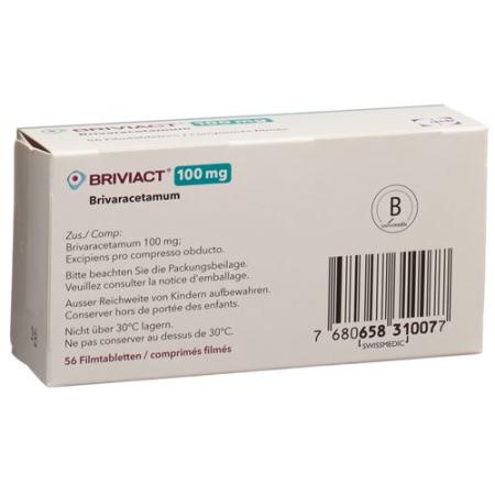 Briviact Filmtablet 100 mg 56 pcs - PrimeCare Global