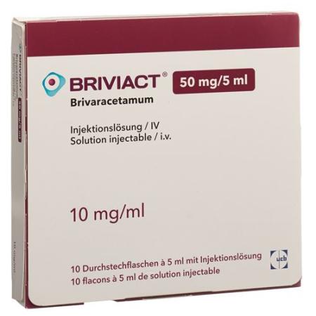 Briviact Inj Loes 50mg/5ml 10 vials of 5ml - PrimeCare Global