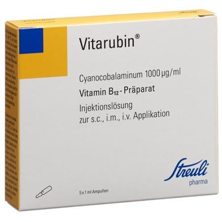 Vitarubin Inj Loes 1000mcg/ml 5amp 1ml - PrimeCare Global