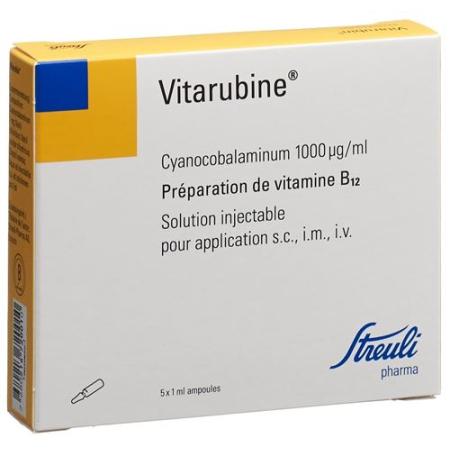 Vitarubin Inj Loes 1000mcg/ml 5amp 1ml - PrimeCare Global