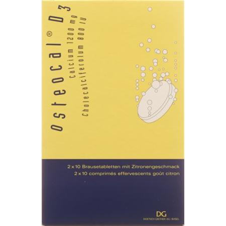 Osteocal D3 effervescent tablet 1200/800 20 pcs - PrimeCare Global