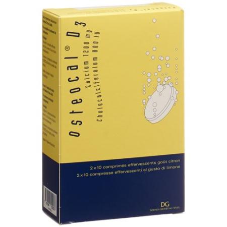 Osteocal D3 effervescent tablet 1200/800 20 pcs - PrimeCare Global