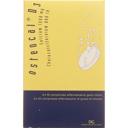 Osteocal D3 effervescent tablet 1200/800 20 pcs - PrimeCare Global