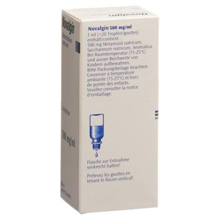 Novalgin drops 0.5 g/ml bottle 20 ml - PrimeCare Global