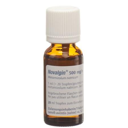 Novalgin drops 0.5 g/ml bottle 20 ml - PrimeCare Global