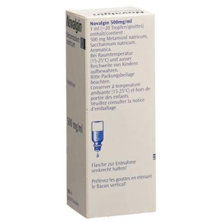 Novalgin drops 0.5 g/ml bottle 100 ml - PrimeCare Global