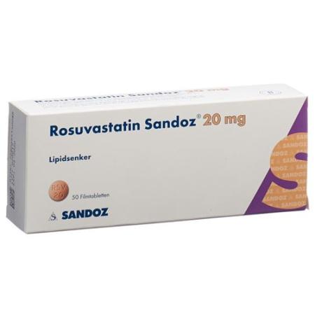 Rosuvastatin Sandoz Filmtabl 20 mg 50 pcs - PrimeCare Global