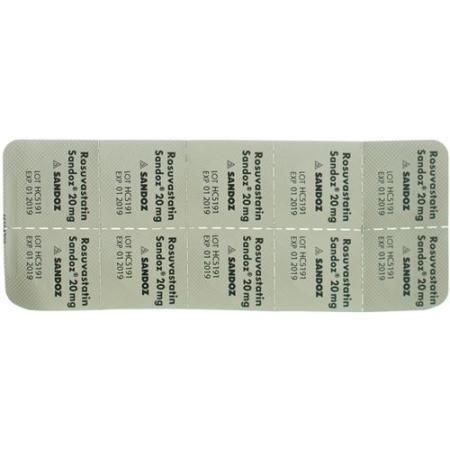 Rosuvastatin Sandoz Filmtabl 20 mg 50 pcs - PrimeCare Global