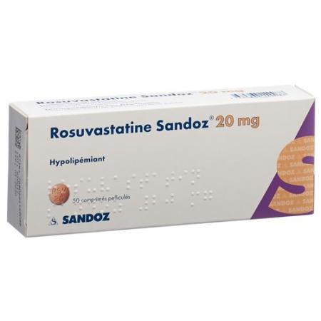 Rosuvastatin Sandoz Filmtabl 20 mg 50 pcs - PrimeCare Global