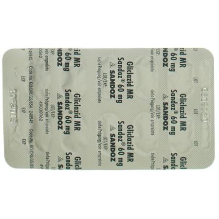 Gliclazide MR Sandoz Ret Tabl 60 mg 90 pcs - PrimeCare Global