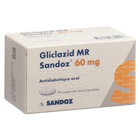 Gliclazide MR Sandoz Ret Tabl 60 mg 90 pcs - PrimeCare Global