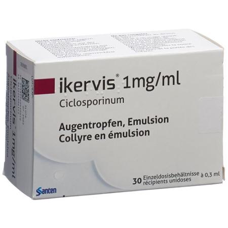 Ikervis Gtt Opht 1mg/ml 30 Monodos 0.3ml - PrimeCare Global