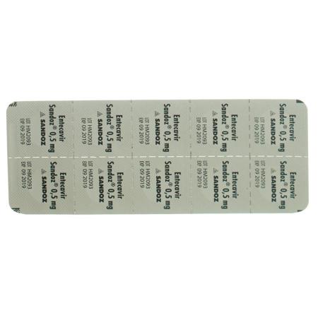 Entecavir Sandoz film tablets 0.5 mg 30 pcs - PrimeCare Global