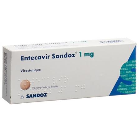 Entecavir Sandoz film tablets 1 mg 30 pcs - PrimeCare Global