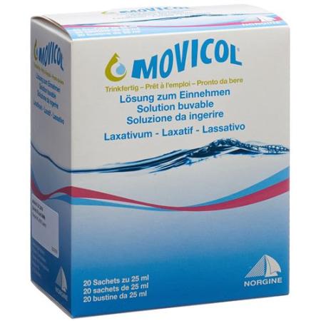 Movicol Ready to Drink Oral Solution 20 Bags 25ml - PrimeCare Global