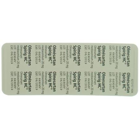 Olmesartan Spirig HC Filmtabl 20 mg 100 pcs - PrimeCare Global