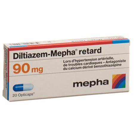 Diltiazem Mepha Retard 90 mg 20 Opticaps - PrimeCare Global