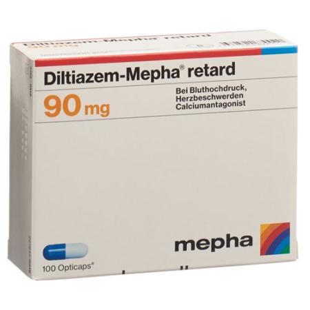 Diltiazem Mepha Retard 90 mg 100 Opticaps - PrimeCare Global