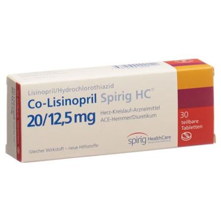 Co-Lisinopril Spirig HC Tabl 20/12.5 mg 30 pcs - PrimeCare Global