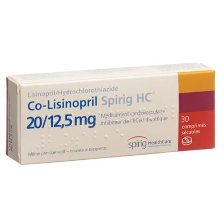 Co-Lisinopril Spirig HC Tabl 20/12.5 mg 30 pcs - PrimeCare Global