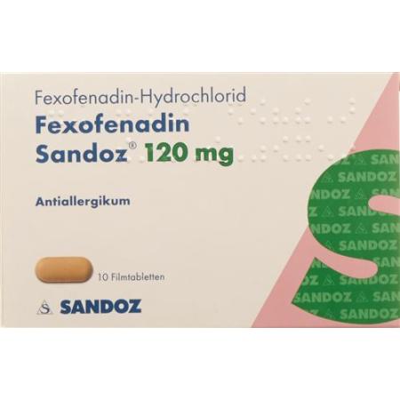 Fexofenadine Sandoz Filmtabl 120 mg 30 pcs - PrimeCare Global