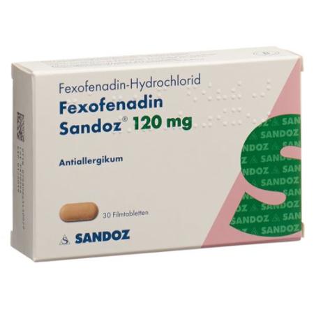 Fexofenadine Sandoz Filmtabl 120 mg 30 pcs - PrimeCare Global