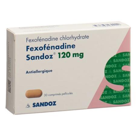 Fexofenadine Sandoz Filmtabl 120 mg 30 pcs - PrimeCare Global