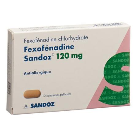 Fexofenadine Sandoz Filmtabl 120 mg 10 pcs - PrimeCare Global