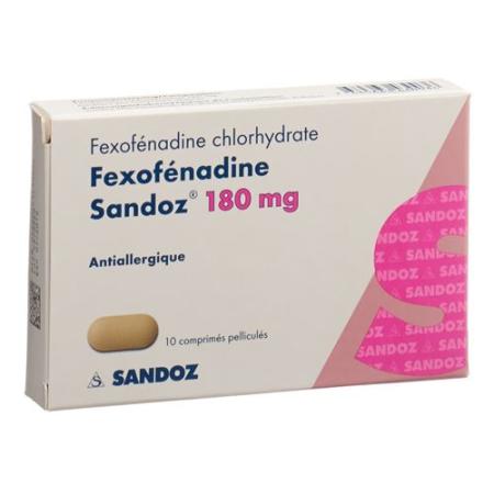 Fexofenadine Sandoz Filmtabl 180 mg 10 pcs - PrimeCare Global