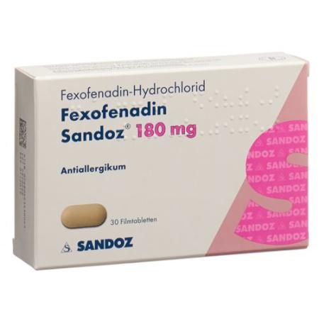 Fexofenadine Sandoz Filmtabl 180 mg 30 pcs - PrimeCare Global