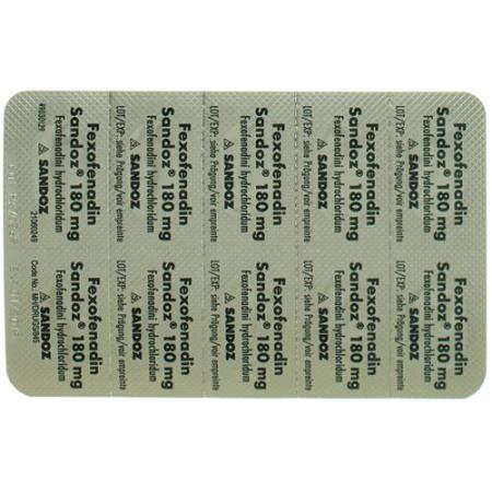 Fexofenadine Sandoz Filmtabl 180 mg 30 pcs - PrimeCare Global
