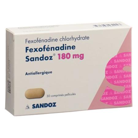 Fexofenadine Sandoz Filmtabl 180 mg 30 pcs - PrimeCare Global