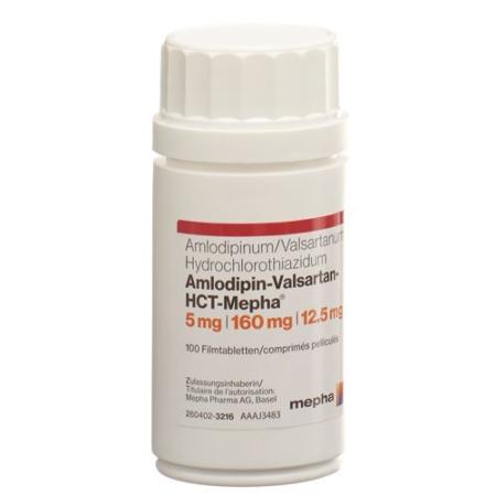 Amlodipin-Valsartan-HCT-Mepha Filmtabl 5mg/160mg/12.5mg 100 pcs - PrimeCare Global