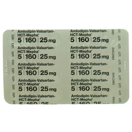 Amlodipin-Valsartan-HCT-Mepha Filmtabl 5mg/160mg/25mg 98 pcs - PrimeCare Global