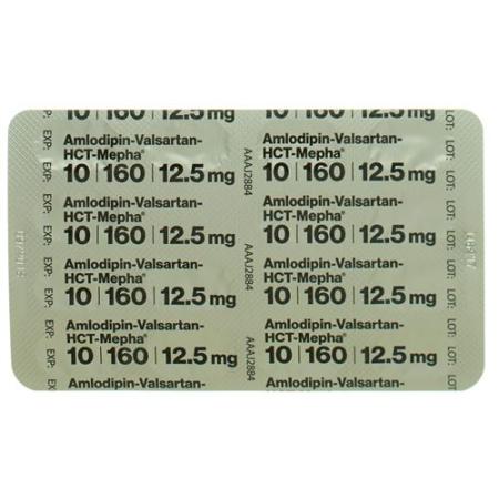 Amlodipin-Valsartan-HCT-Mepha Filmtabl 10mg/160mg/12.5mg 28 pcs - PrimeCare Global