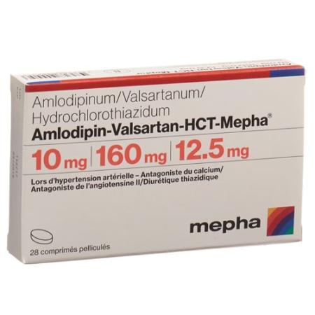 Amlodipin-Valsartan-HCT-Mepha Filmtabl 10mg/160mg/12.5mg 28 pcs - PrimeCare Global