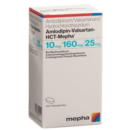 Amlodipin-Valsartan-HCT-Mepha Filmtabl 10mg/160mg/25mg 100 pcs - PrimeCare Global
