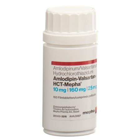 Amlodipin-Valsartan-HCT-Mepha Filmtabl 10mg/160mg/25mg 100 pcs - PrimeCare Global