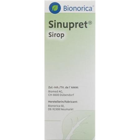 Sinupret syrup bottle 100 ml - PrimeCare Global