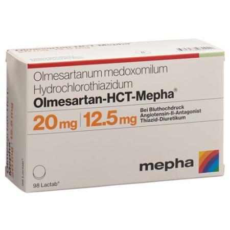 Olmesartan HCT Mepha Lactab 20mg/12.5mg 98 pcs - PrimeCare Global