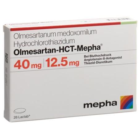 Olmesartan HCT Mepha Lactab 40mg/12.5mg 98 pcs - PrimeCare Global